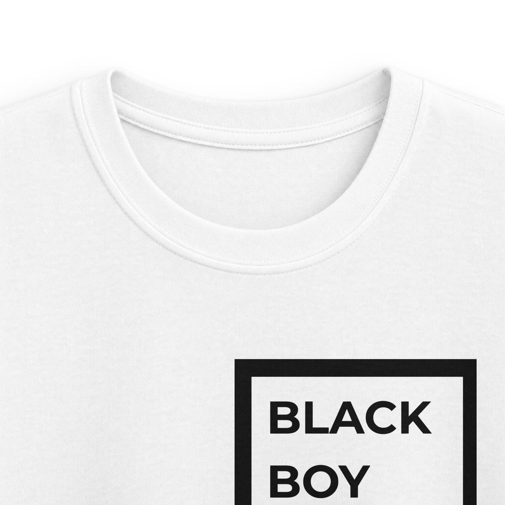 Kids Tee — "Black Boy Joy" Minimal Box Graphic