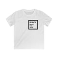 Kids Tee — "Black Boy Joy" Minimal Box Graphic